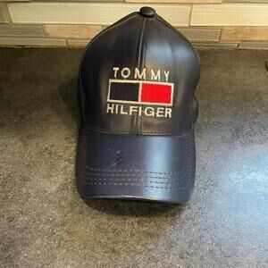 Tommy Hilfiger vintage leather Navy Blue Cap